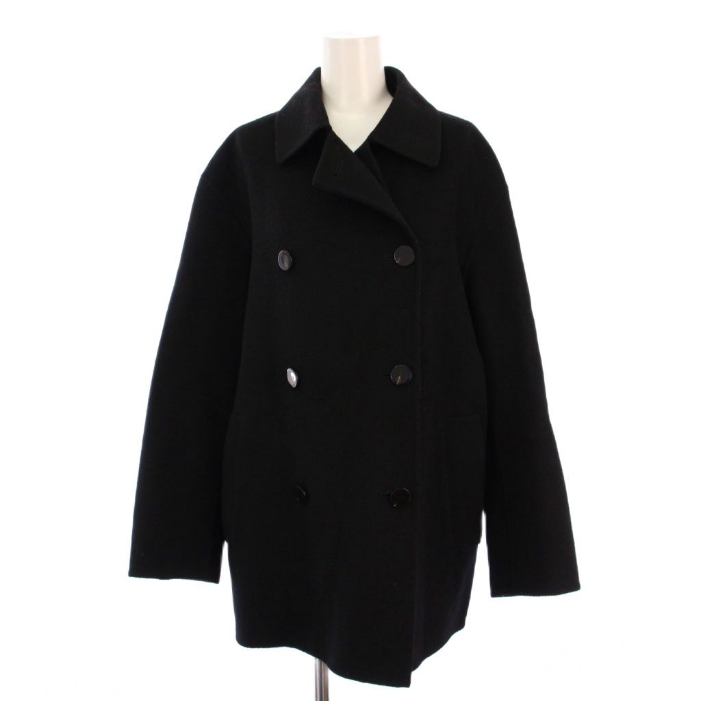 セオリー Theory 20AW NEW DIVIDE LUXE UTL PEACOAT C ピーコート Pコート ショート カシミヤ P 黒 01-0309604 BM ▲H