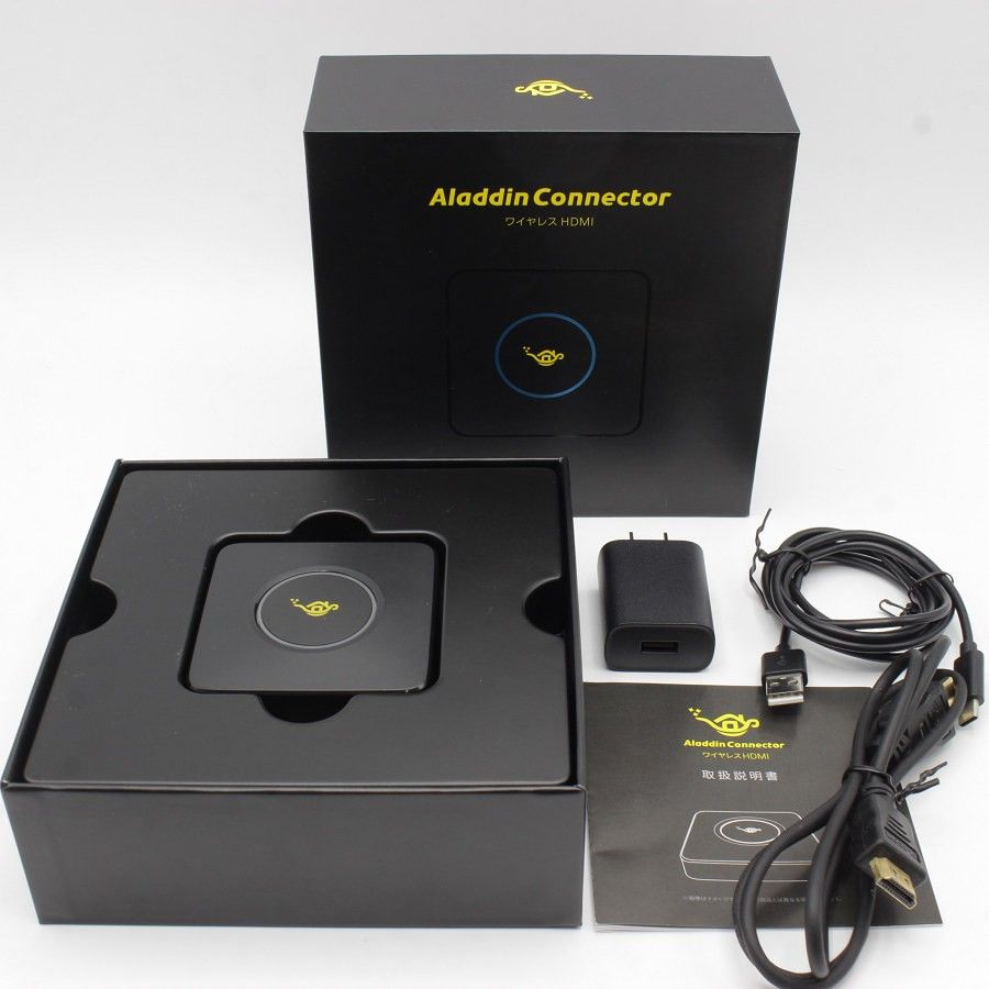 【美品】popIn Aladdin アラジンコネクター PA21AH01SRJ ワイヤレスHDMI送信機 ポップインアラジン Connector