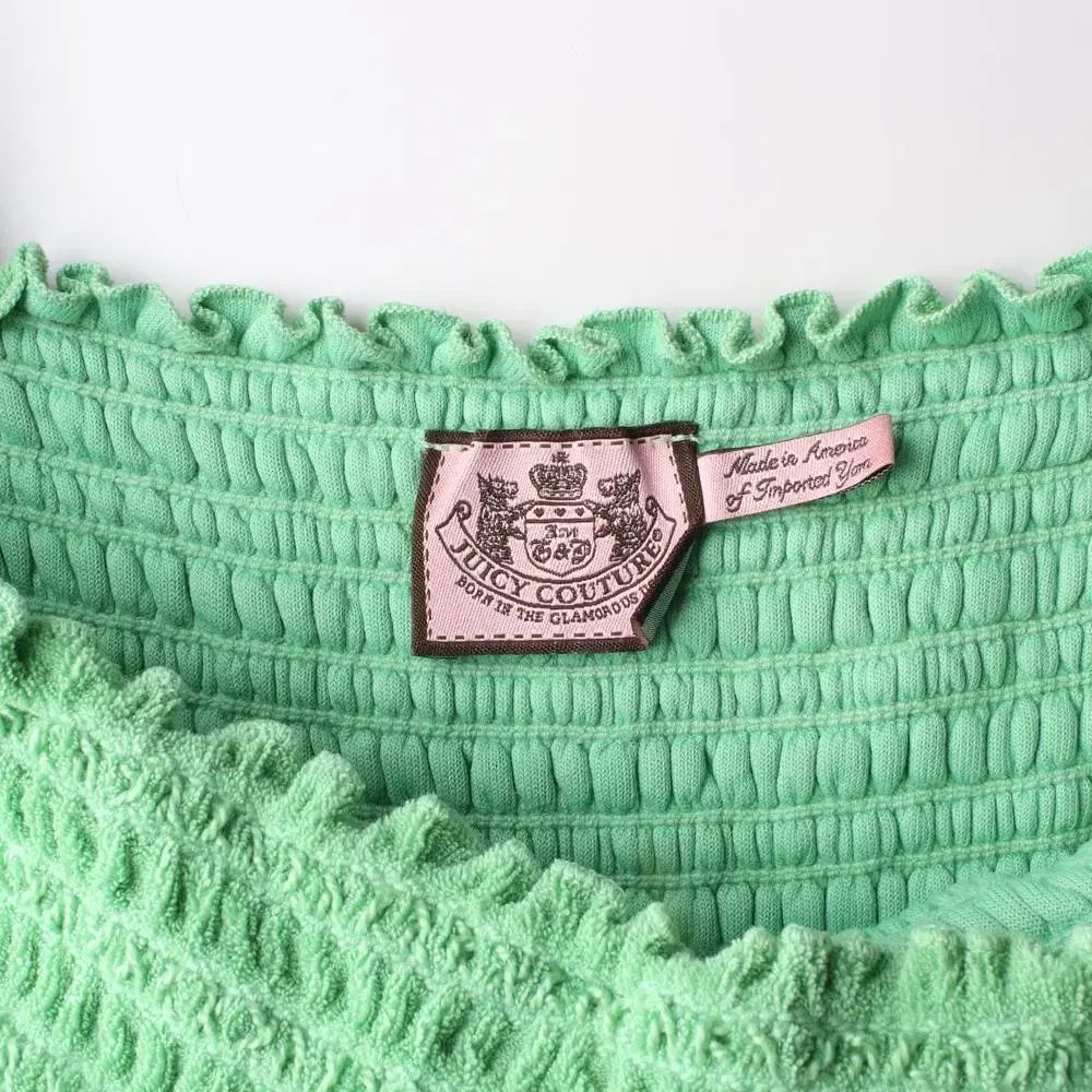 S JUICY COUTURE(ジューシークチュール) 緑 スクエアネック 半袖