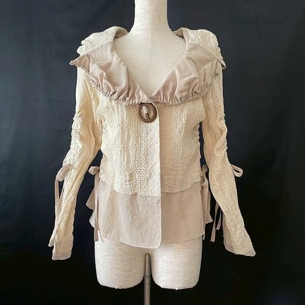 anc エイココンドウ EIKO KONDO ジャケット 42 クリーム色 グレージュ