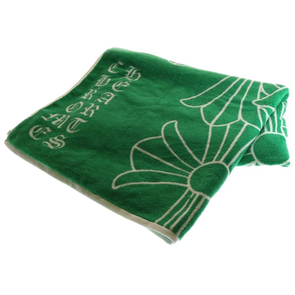 CHROME HEARTSクロムハーツ セメタリークロス　ビーチタオル 【新品】 CHROME HEARTS クロムハーツ セメタリークロス ジャカード ビーチ