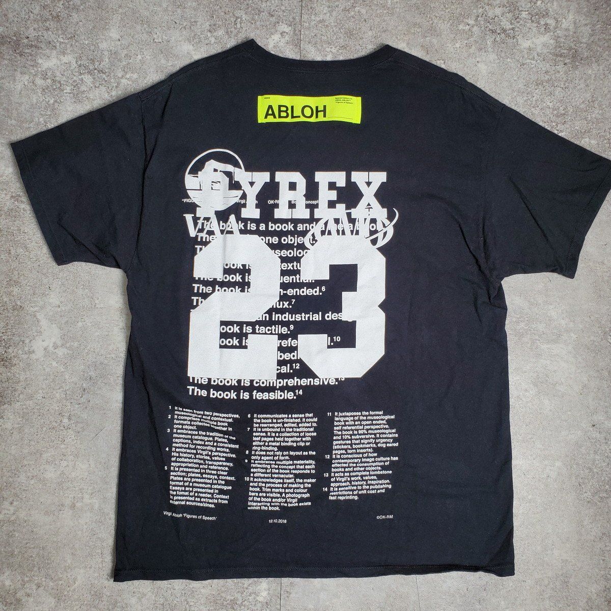 Champion チャンピオン pyrex vision × virgil abloh Tシャツ 両面