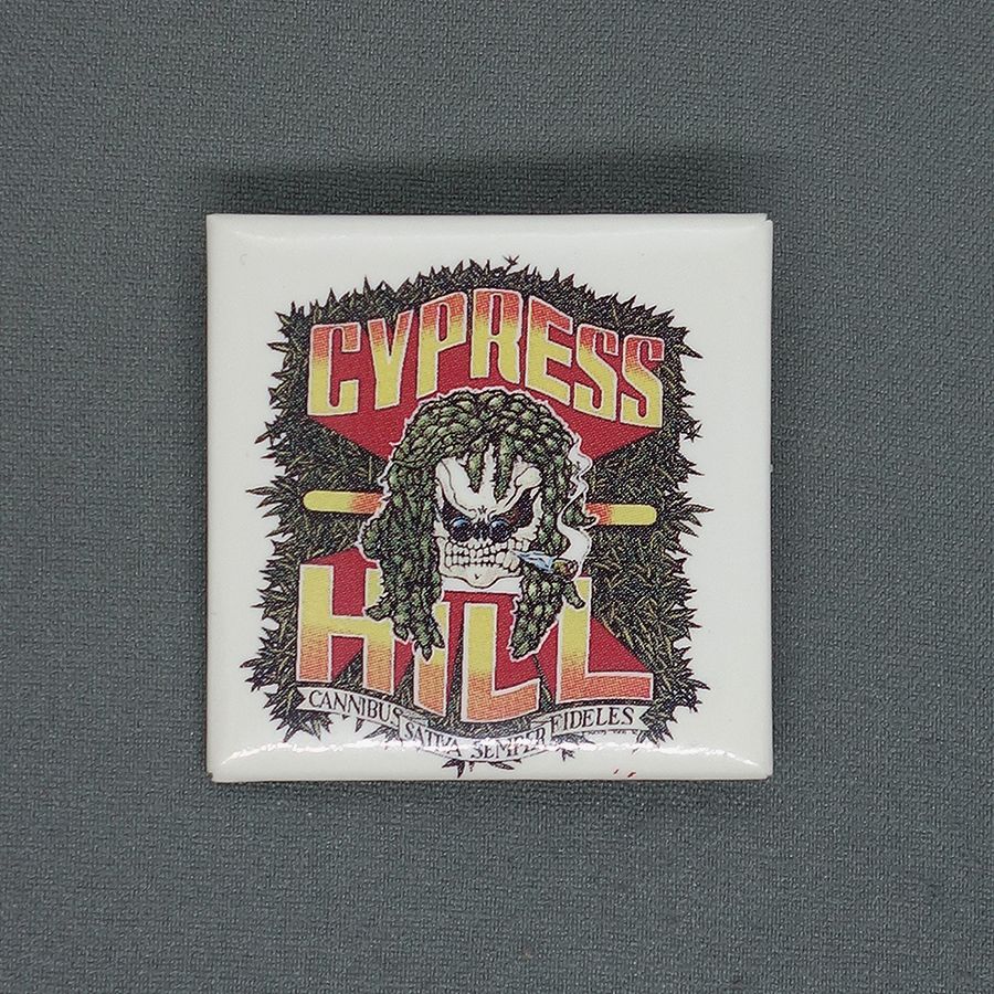 CYPRESS HILL 缶バッジ 90's レトロ ヒップホップグループ ピンバッジ サイプレス・ヒル 缶バッチ ビンテージ ピンバッチ