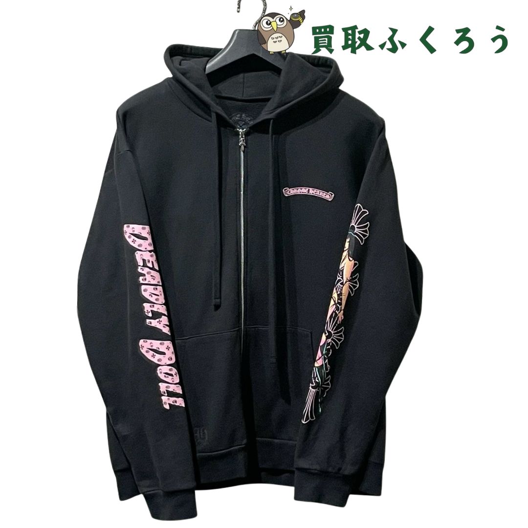 クロムハーツ　deadly doll Tシャツ　希少　ブルー　ブラック　値下げ クロムハーツ deadly doll Tシャツ 希少 ブルー ブラック 値下げ