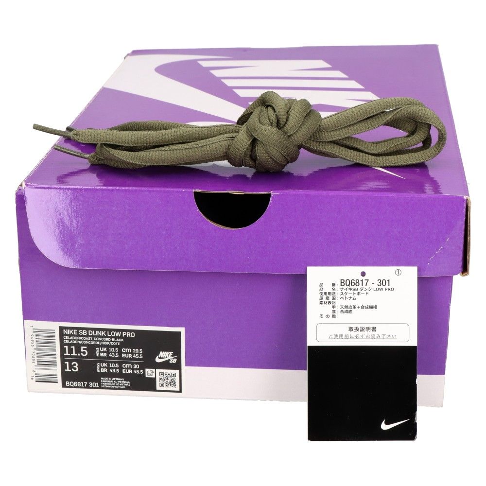 NIKE SB (ナイキエスビー) SB DUNK LOW PRO ACG CELADON BQ6817-301