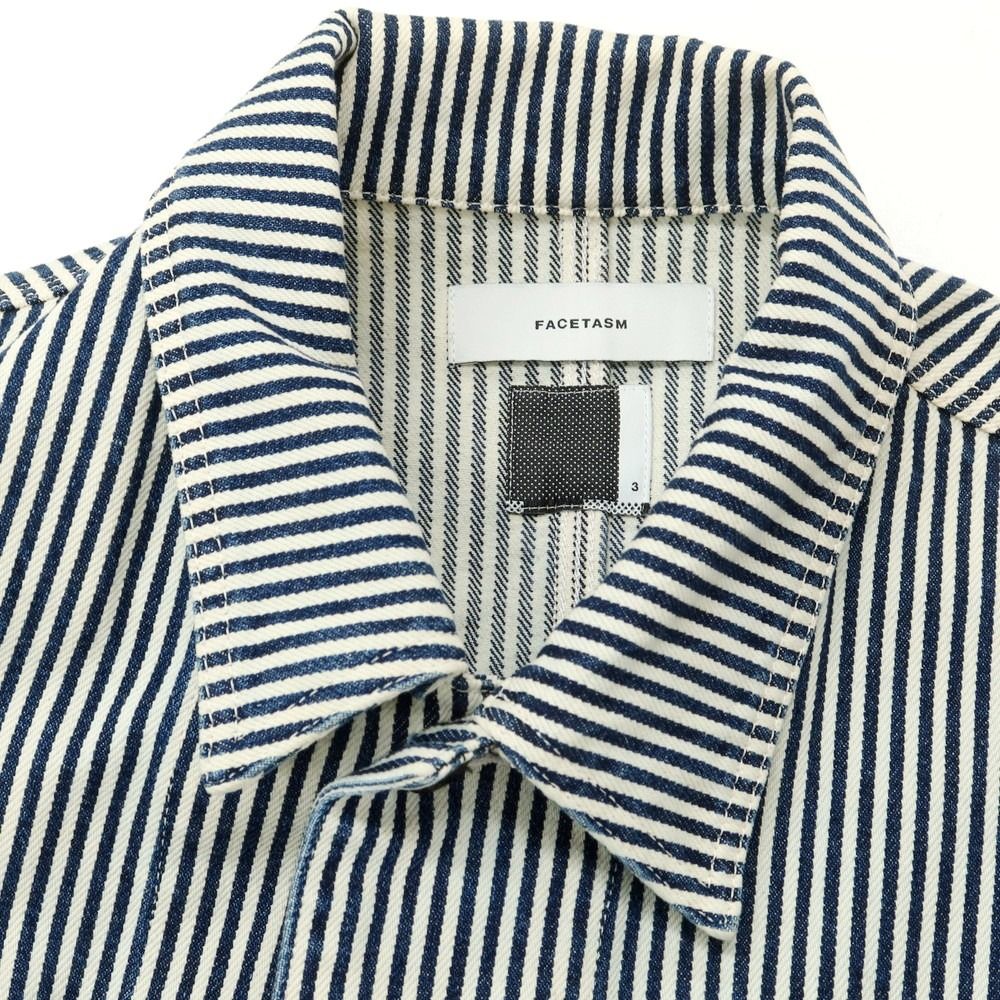 【新品】FACETASM ファセッタズム カバーオール ヒッコリー 新品】FACETASM ファセッタズム カバーオール ヒッコリー