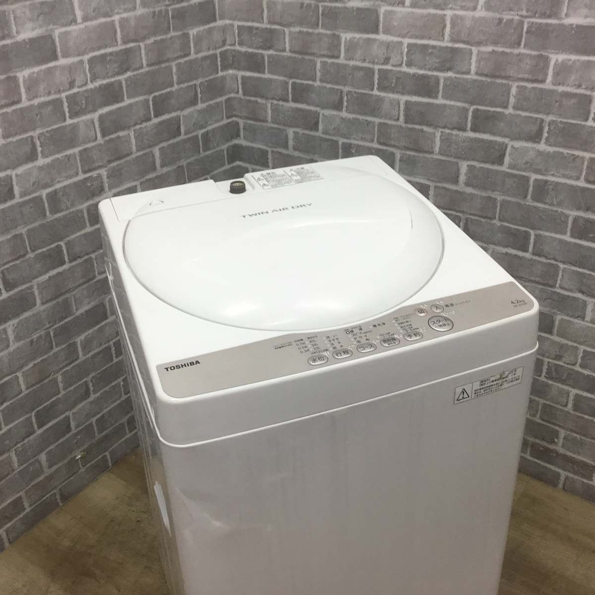 東芝 洗濯機 4.2kg 縦型 AW-4S3 2016年製 【中古】 - メルカリ