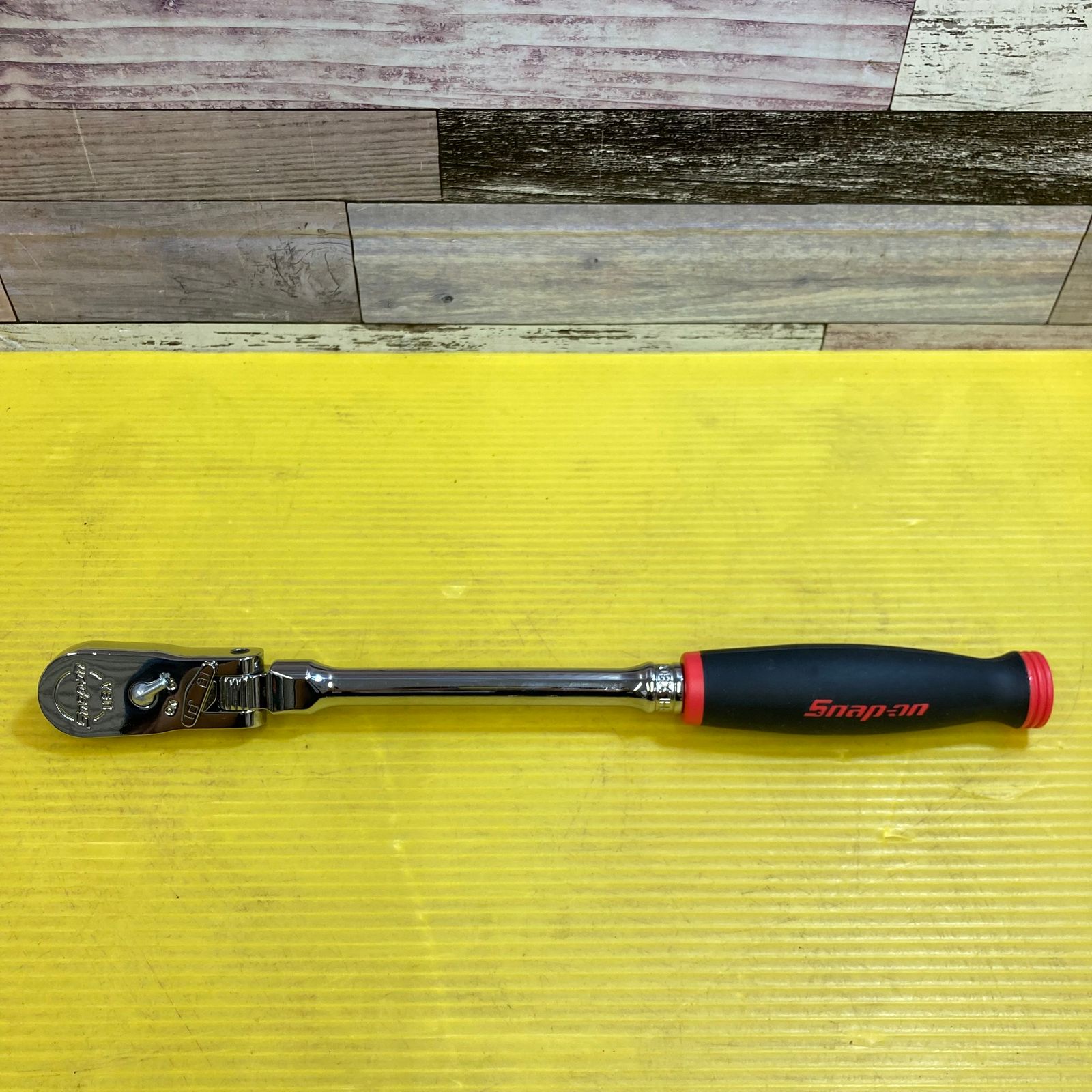 SNAP-ON 3/8 ゆるまっ グリップ付きフレックスラチェット ソフト 