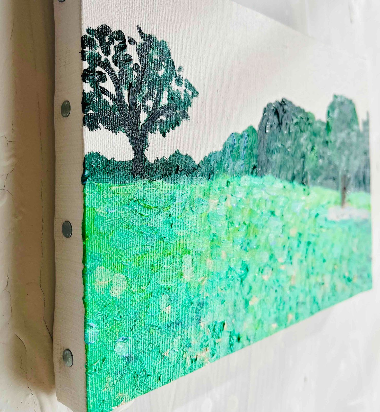 16×23㎝「思い出すのに丁度良い公園」油彩・原画・サムホールサイズ 16×23㎝「思い出すのに丁度良い公園」油彩・原画・サムホールサイズ