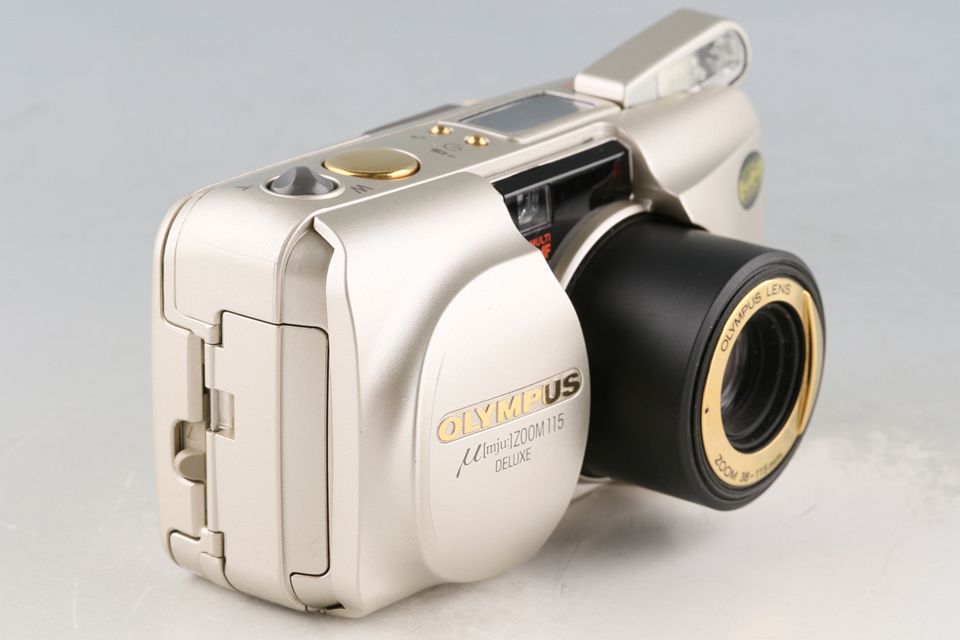 Olympus μ ZOOM 115 Deluxe 35 mm Point - Shoot Film Camera ゴリラポッド カメラケース