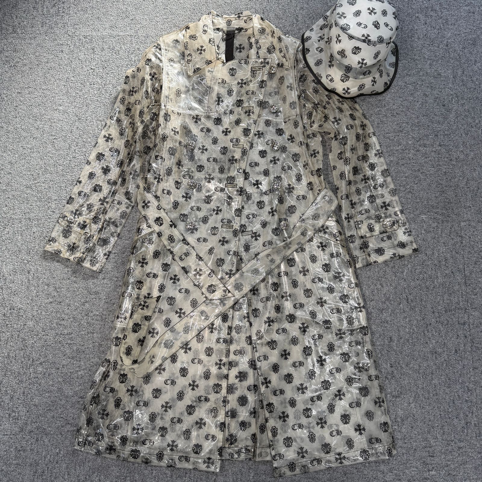 ♥ クロムハーツ PVC RAINCOAT HAT 純正シルバーボタン