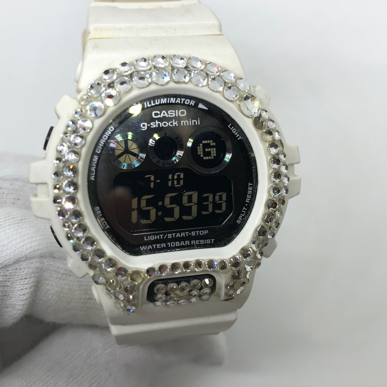CASIO カシオ g-shock mini GMN-690 スワロフスキー ホワイト 