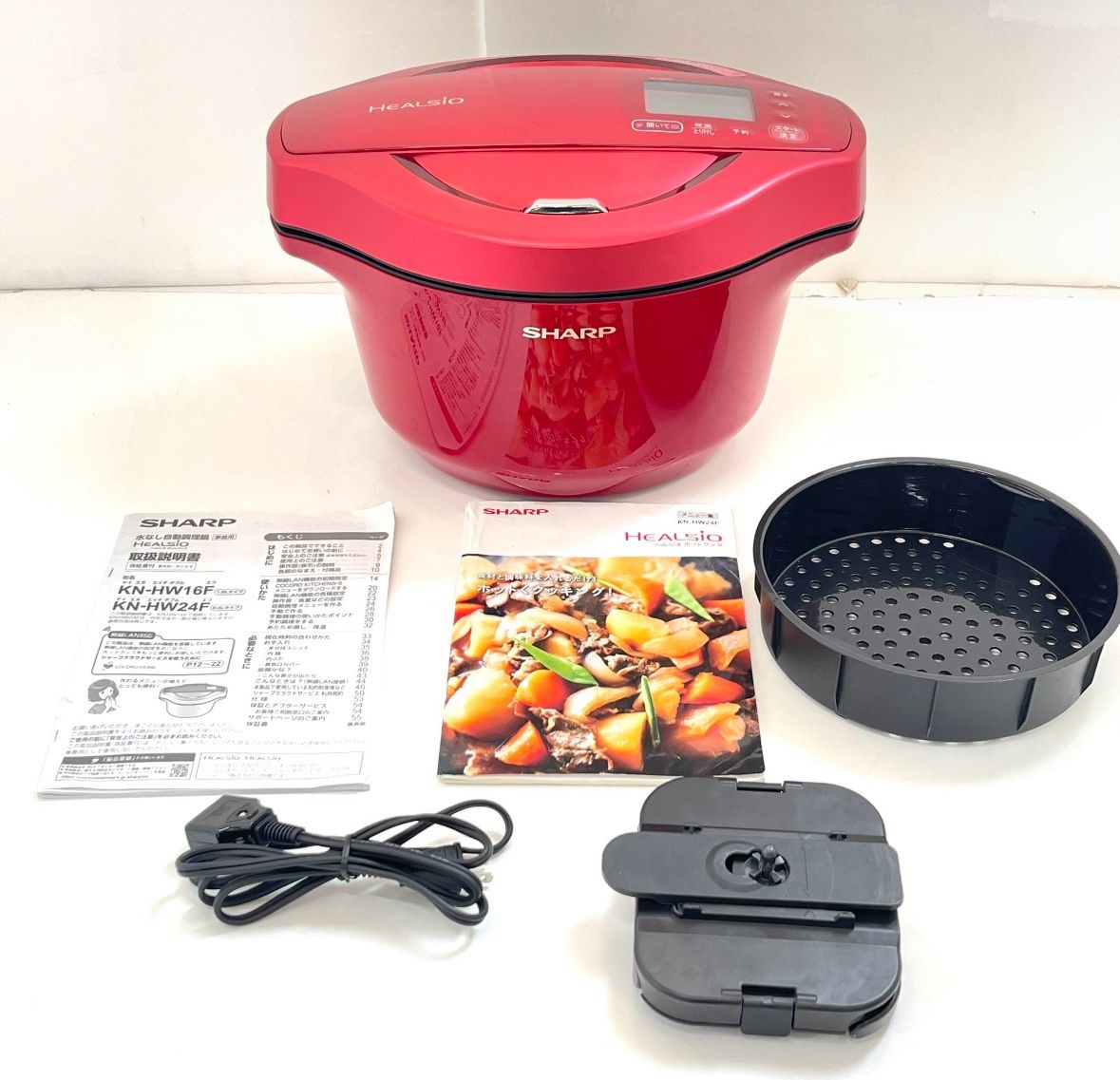 SHARP シャープ 水なし自動調理鍋 KN-HW24F-R 圧力鍋