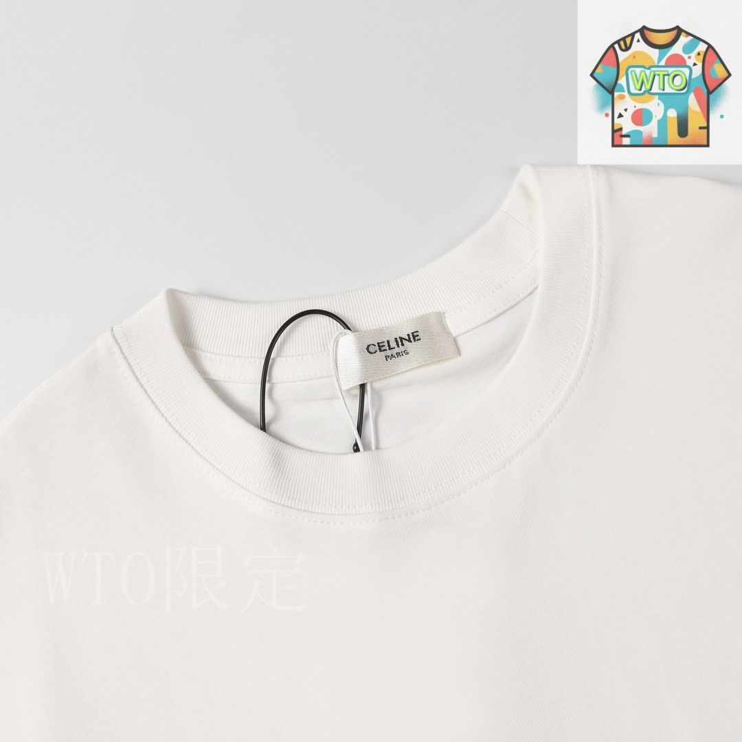 ♡ふうか♡(即購入ok!) ！CELINE イエロー ロゴ Tシャツ 6777100000002393-1.jpg
