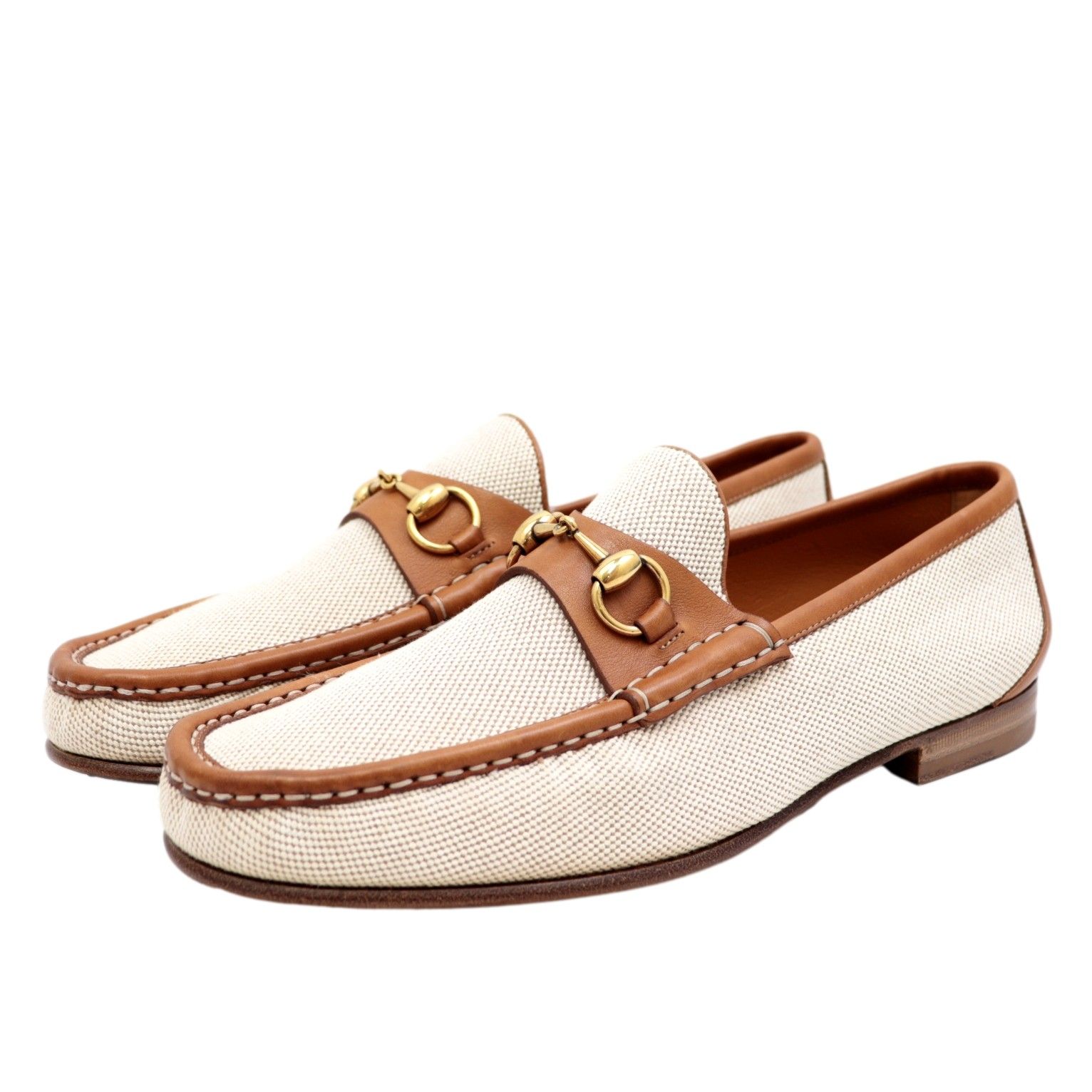 GUCCI グッチ ローファー　ベージュ グッチ ホースビット 1953〕メンズ ローファーベージュ スエード