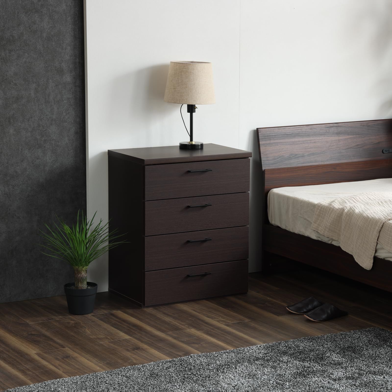 正規品販売！ 60cm幅4段 チェスト サンデー nakakei ブラウン 関家具 sekikagu 419890