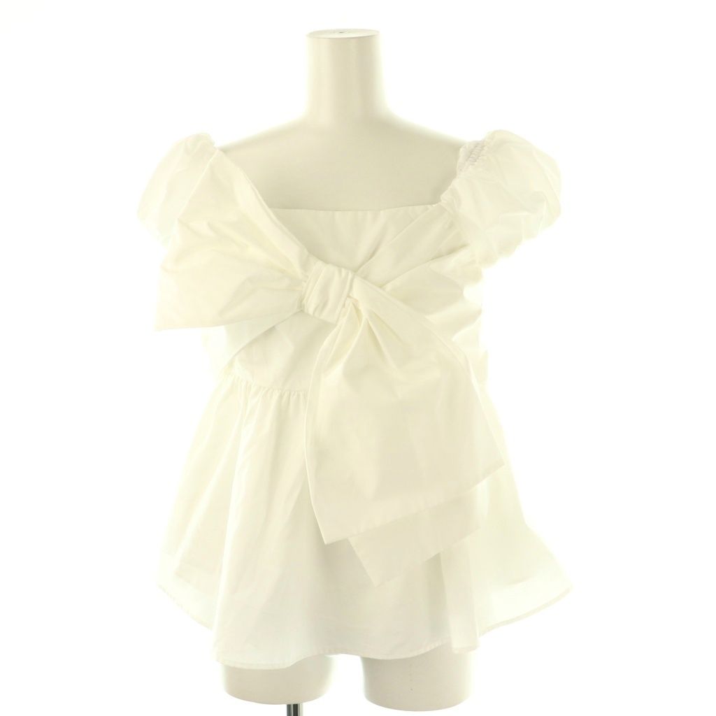 フレイアイディー FRAY I.D 25SS リボンディテールトップス ブラウス 1 ホワイト DO OS