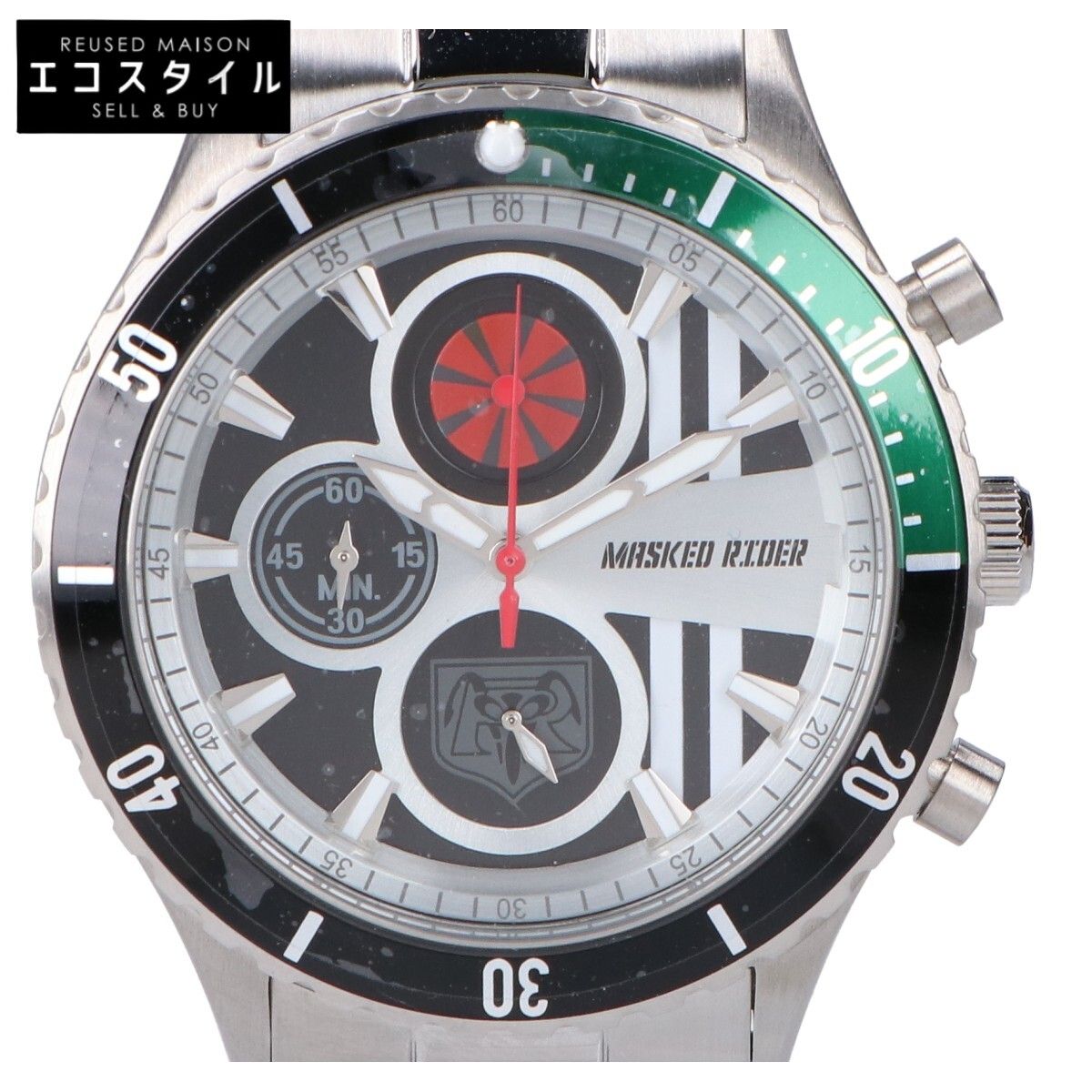 BANDAI バンダイ 仮面ライダー 1号 クロノグラフ Live Action Watch