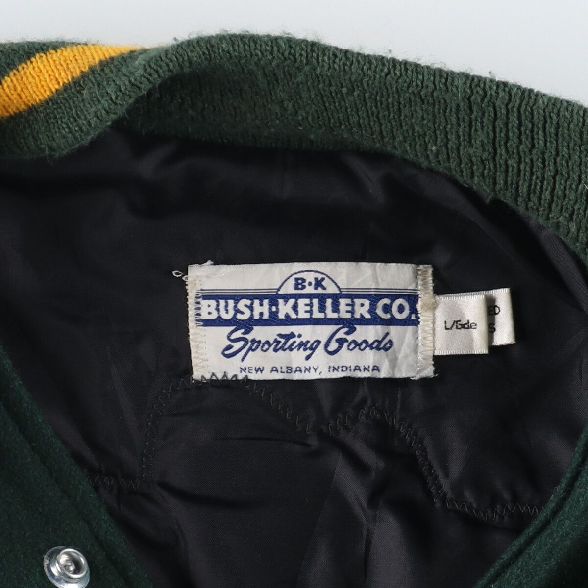 古着 BUSH・KELLER CO. ウールスタジャン アワードジャケット バー