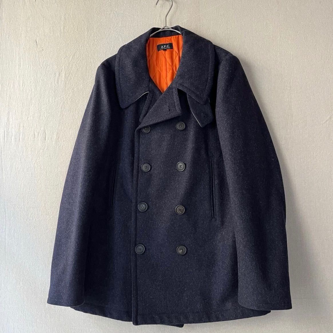 A.P.C. ウールコート ネイビー 【公式通販】