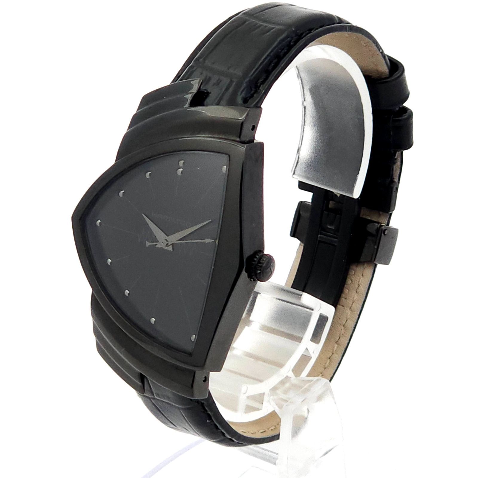 ☆良品 HAMILTON ハミルトン ベンチュラ フルブラック H244010 QZ 動作