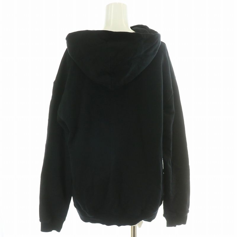 ジバンシィ ロゴラインストーンパーカー ブラック ジバンシィ GIVENCHY crystals embroidered hoodie スウェット