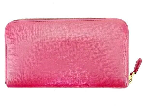 プラダ 長財布 財布 ラウンドファスナー トライアングルロゴ ダーク