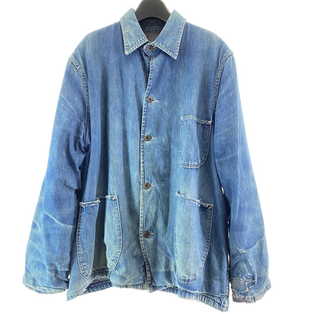 中古】☆40s 大戦 カバーオール 月桂樹ボタン星5つ サイズ表記なし