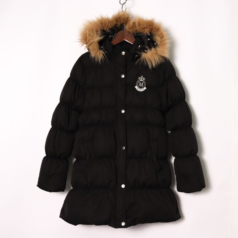 メゾピアノ ダウンジャケットロングコートファー付きアウター キッズ  