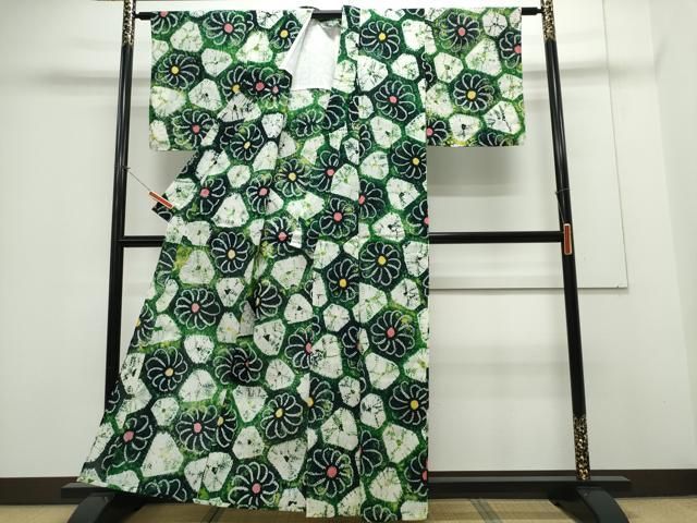 2025品質保証新品! 平和屋着物∴夏物 浴衣 有松鳴海絞り ねじ菊文 綿 CAAY4617ng