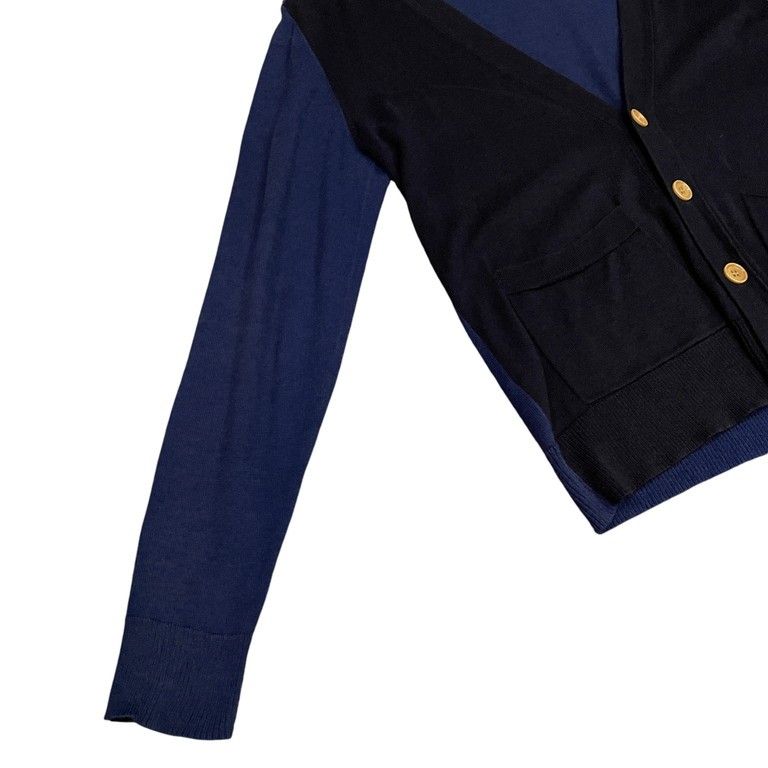 DRIES VAN NOTEN コットンメリノウール混紡バイカラー