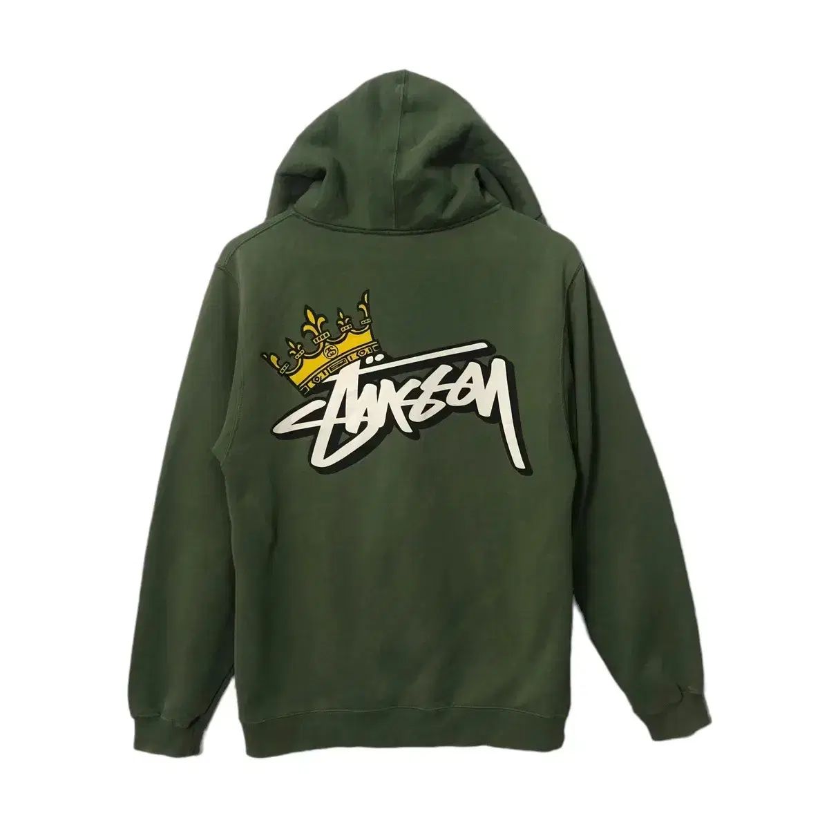 90s STUSSY(ステューシー) クラウン 王冠 フード付き ジップアップ 