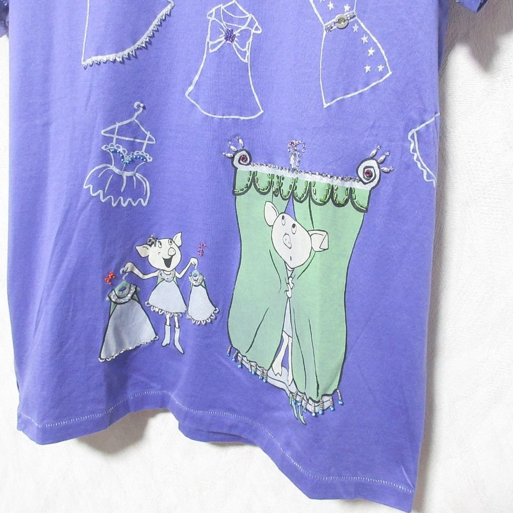 美品★アルベロベロ オレボレブラ ぶたさん 黒板モチーフ 半袖 Tシャツ 美品☆アルベロベロ オレボレブラ ぶたさん 黒板モチーフ 半袖 T