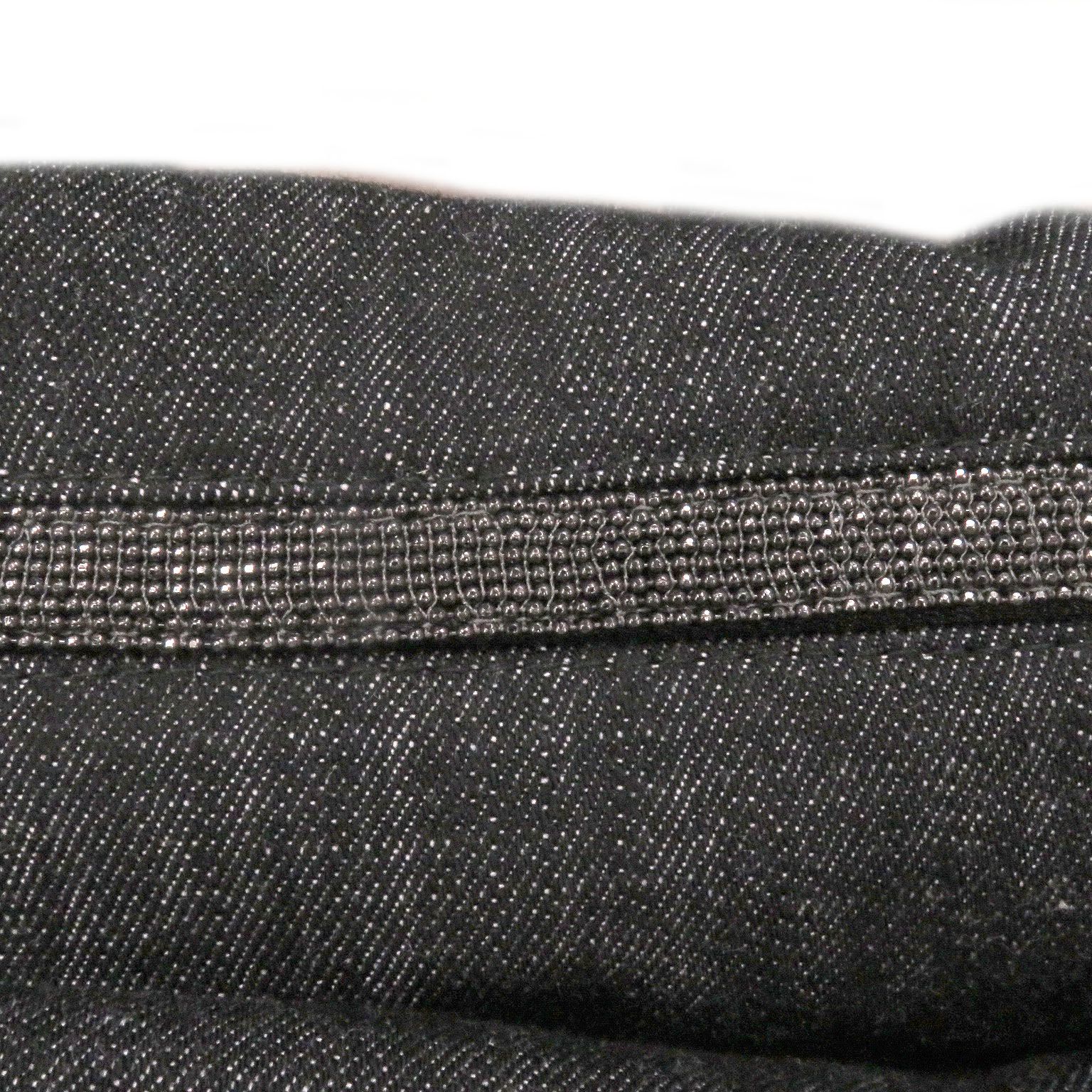 Brunello Cucinelli ブルネロクチネリ フード入り ビジュー装飾 デニム ダウンベスト ジレ ブラック 38 イタリア製 メンズ KANDAIZUMI_COM