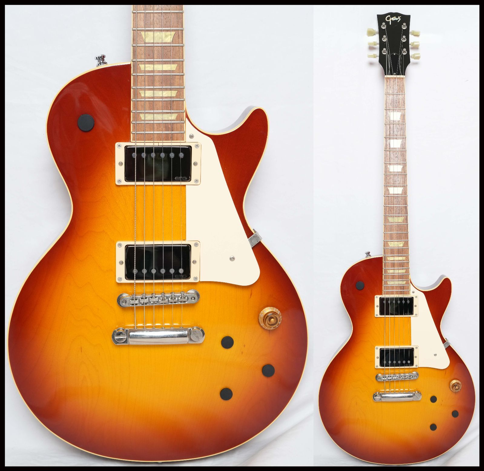 （訳ありセール 格安） ☆Crews Maniac Sound☆DGL-LTD CS Les Paul (改) レスポール ギター
