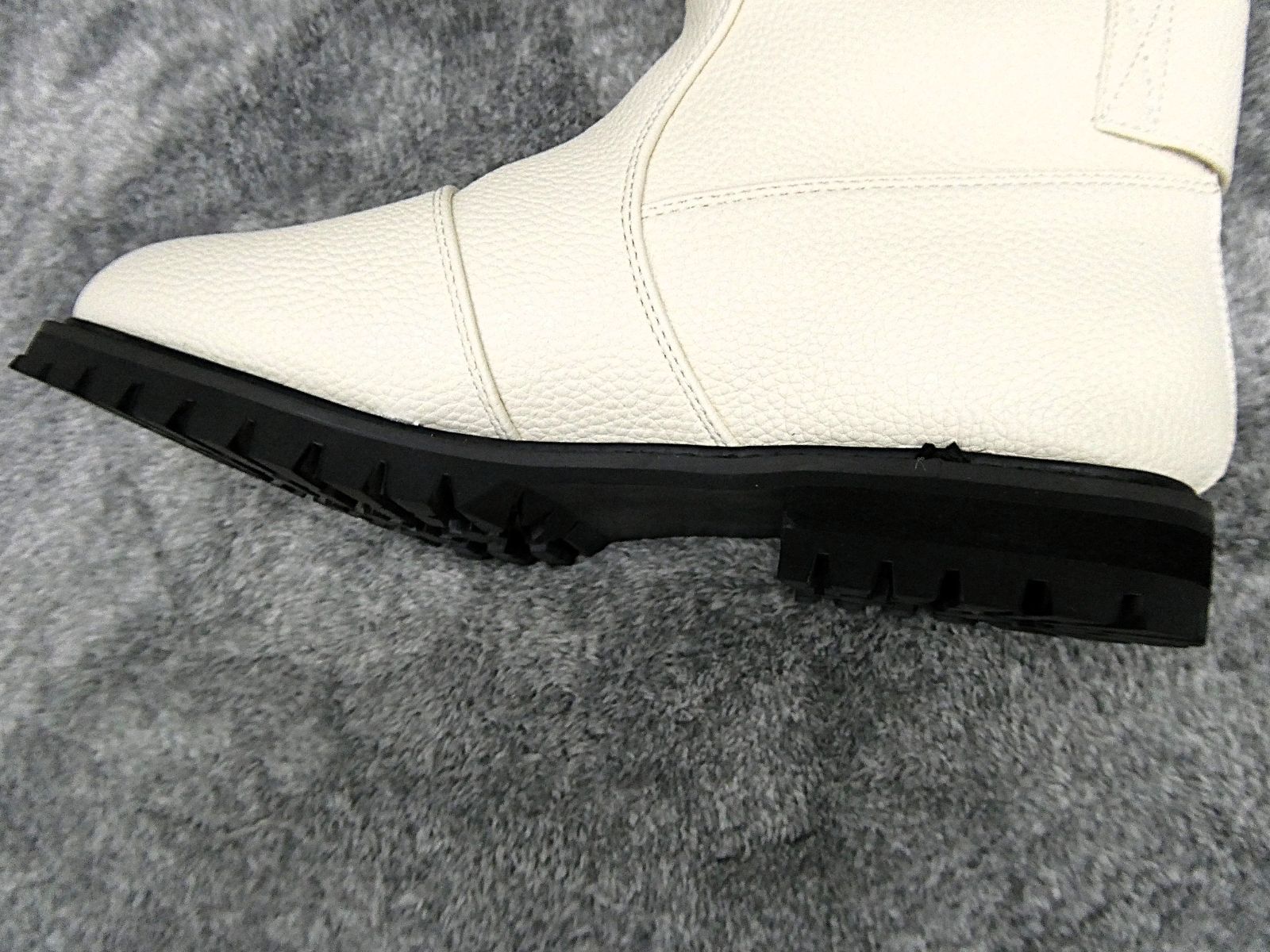 特攻ブーツ アイボリー 27.5ｃｍ/オフホワイト ライダーブーツ バイクブーツ 特攻ブーツ アイボリー 27.5cm/オフホワイト ライダーブーツ