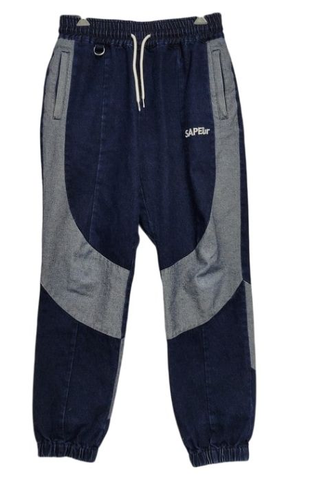 【期間限定！最安値挑戦】 SAPEur メルカリ - M/L/XL ブルー PANTS TRACK DENIM パンツ