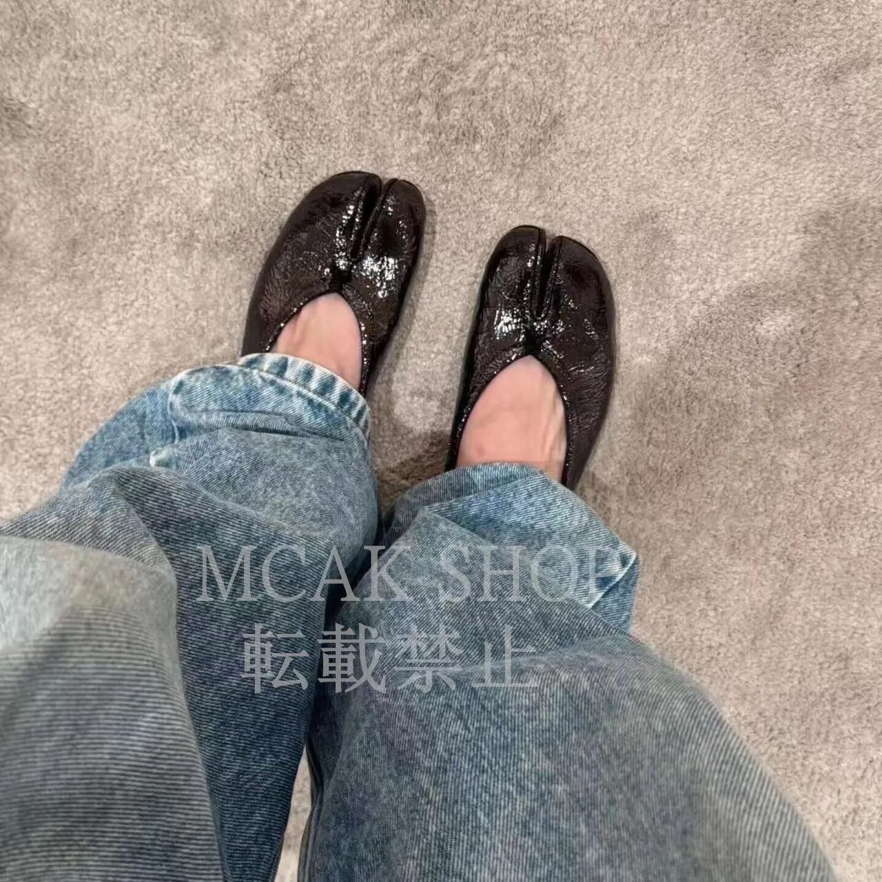 大人気 Maison Margiela Tabi メゾン マルジェラ  タビバレエ レディース フラットシューズ バレエシューズ  足袋バレエシューズ サンダル 夏 美脚ブラック