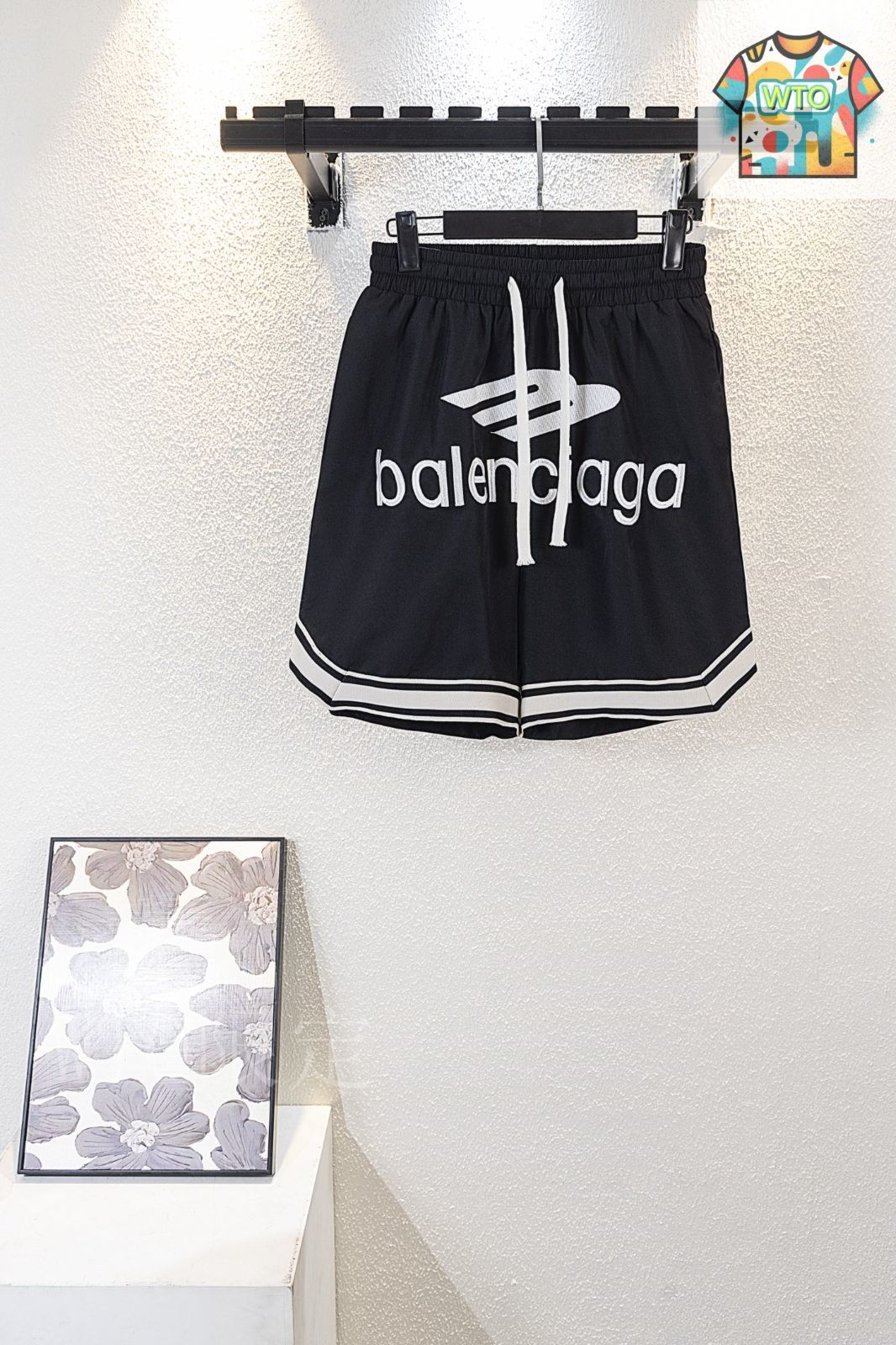 【BALENCIAGA】ジャカードシルクランニングショーツ shopbring_3024i120015