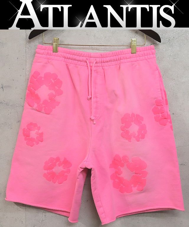 Denim Tears 銀座店 デニムティアーズ コットン ハーフパンツ メンズ size M ピンク 99240
