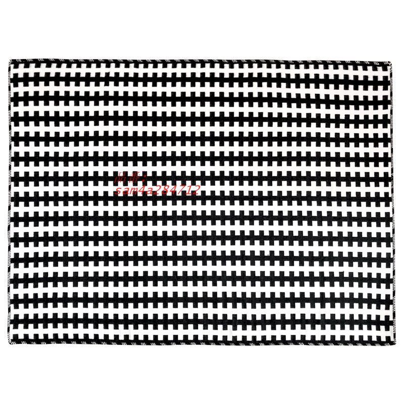 白黒格子のソファカーペット大きな毛布オフィスカーペットニットモデルルームベッドクロスベッドフラッグ am4a284712 MARWIL-DEMENAGEMENTS_CH