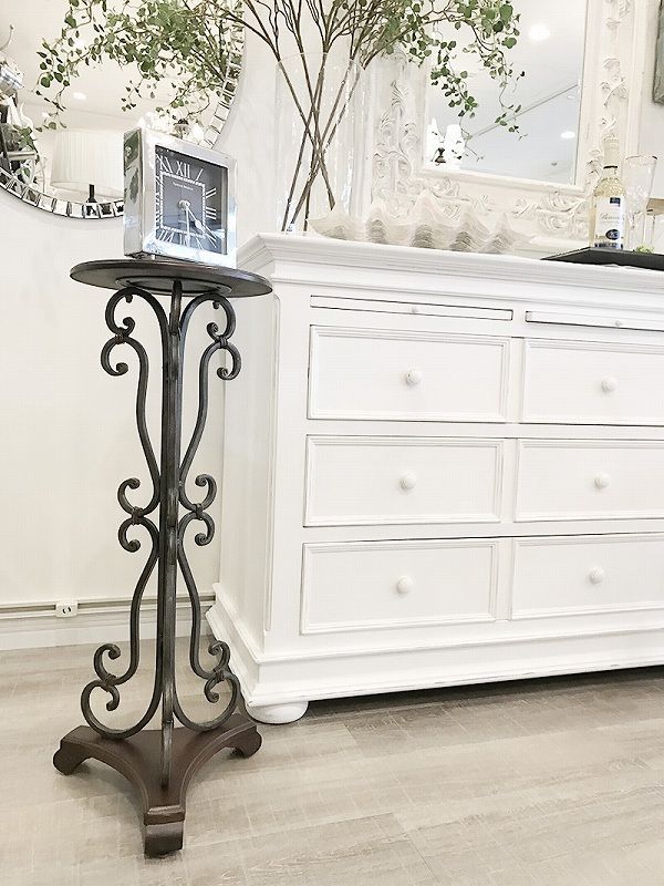 アイアン製 サイドテーブル フラワースタンド 高さ約90cm フラワー