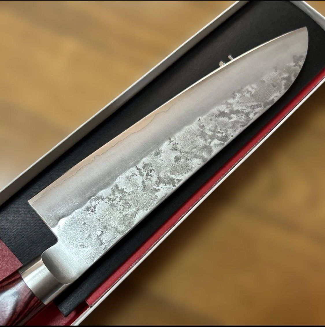 新品❣️柳刃包丁 手造り ステンレススチールハンドル木製 薄刃包丁