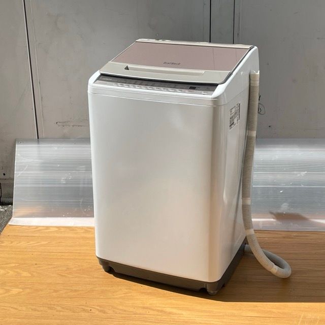 送料無料 日立 全自動洗濯機 【中古】動作保証 HITACHI BW-V80F ビート 