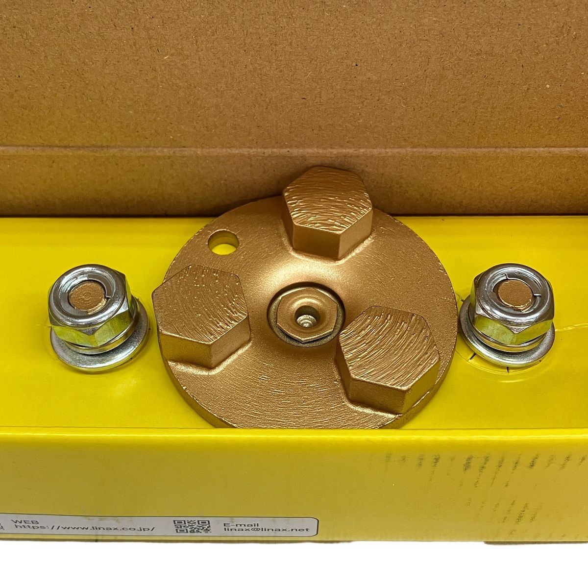 LINAX　ライナックス　ダイヤカッター ゴールド　床研削機用　K-30.45② ライナックス K-30シリーズ用 ダイヤカッターゴールド (3個入