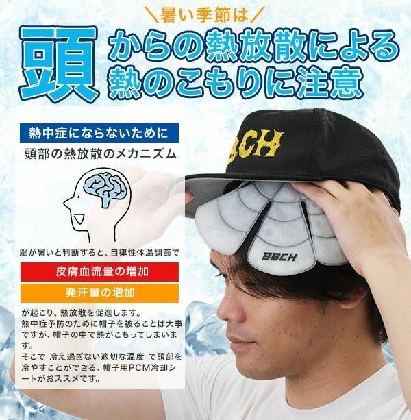 新品未使用】ブルー(CMCタイプ) スーパークールキャップイン CMC素材