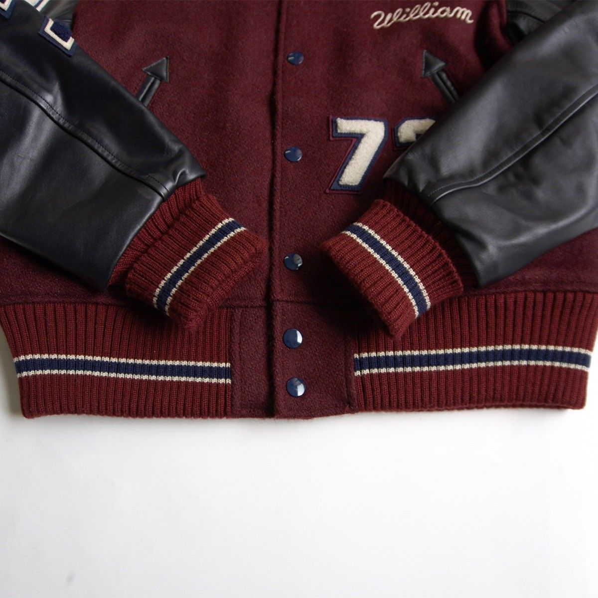 連続性のある WHITESVILLE フルデコ レザースリーブ スタジャン 38 スタジアムジャンパー ホワイツビル 25100575 動作済