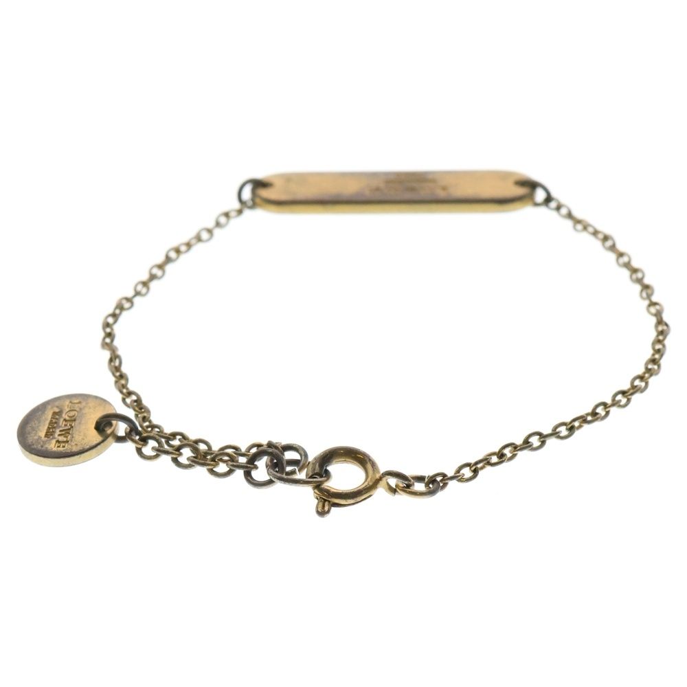 ロエベ LOEWE アナグラム ロゴ ブレスレット 刻印 ゴールド ブラック LOEWE ロエベ バングル ANAGRAM CUFF アナグラム カフ