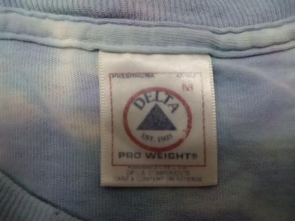  DELTA 1998 JIMI HENDRIX 半袖Tシャツ ジミ ヘンドリックス ブルー サイズM Tシャツ アパレル ミュージシャン