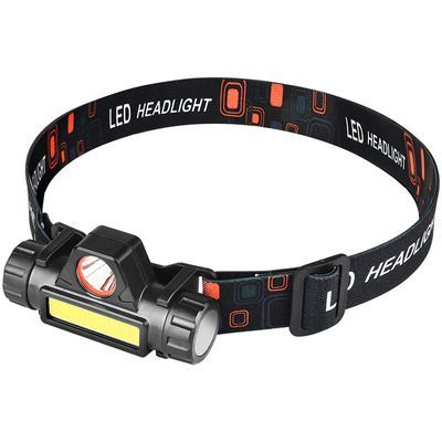 LEDヘッドライト IPX6防水 充電式 USB充電式 LEDヘッドライト - IPX6防水、90°回転機能、停電&緊急